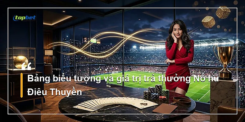 Bảng biểu tượng và giá trị trả thưởng Nổ hũ Điêu Thuyền