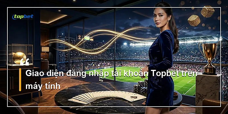 Đăng Nhập Topbet – Hướng Dẫn Truy Cập Tài Khoản 2026 1 Giao diện đăng nhập tài khoản Topbet trên máy tính