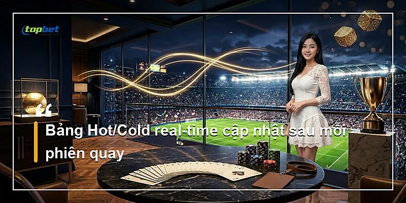 Bảng Hot/Cold real-time cập nhật sau mỗi phiên quay