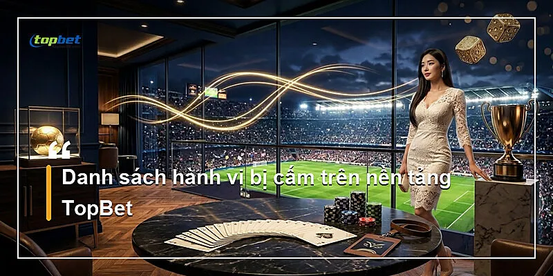 Điều Khoản Dịch Vụ TopBet | Quy Định 2026 2 Danh sách hành vi bị cấm trên nền tảng TopBet