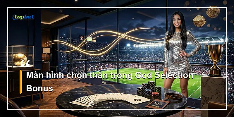 Màn hình chọn thần trong God Selection Bonus