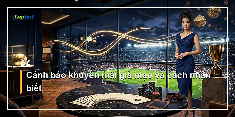 Khuyến Mãi TopBet - Ưu Đãi Mới Nhất 2026 3 Cảnh báo khuyến mãi giả mạo và cách nhận biết