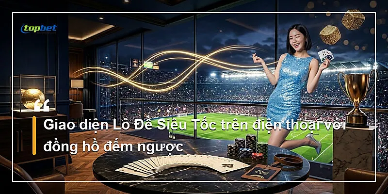 Giao diện Lô Đề Siêu Tốc trên điện thoại với đồng hồ đếm ngược