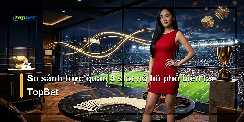 So sánh trực quan 3 slot nổ hũ phổ biến tại TopBet