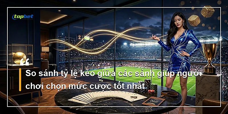 So sánh tỷ lệ kèo giữa các sảnh giúp người chơi chọn mức cược tốt nhất
