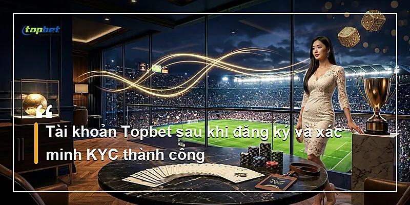 Đăng Ký Topbet – Hướng Dẫn Tạo Tài Khoản Nhanh 2026 3 Tài khoản Topbet sau khi đăng ký và xác minh KYC thành công